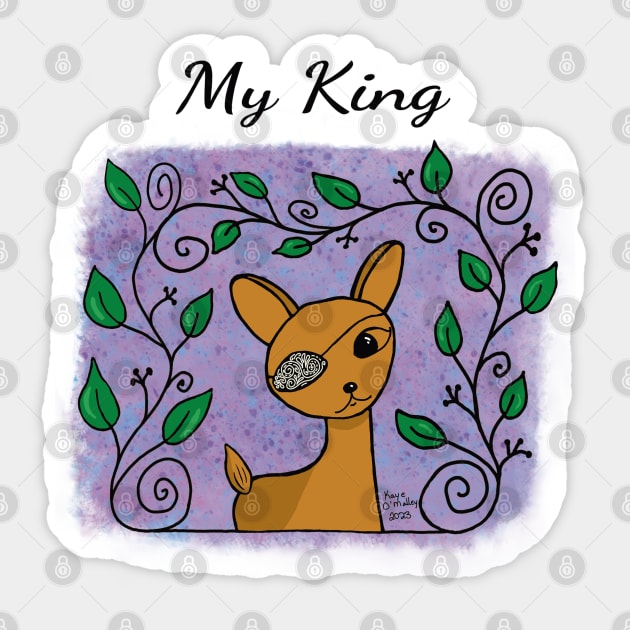 High King Bambi (Margo) Sticker by I Create Myself